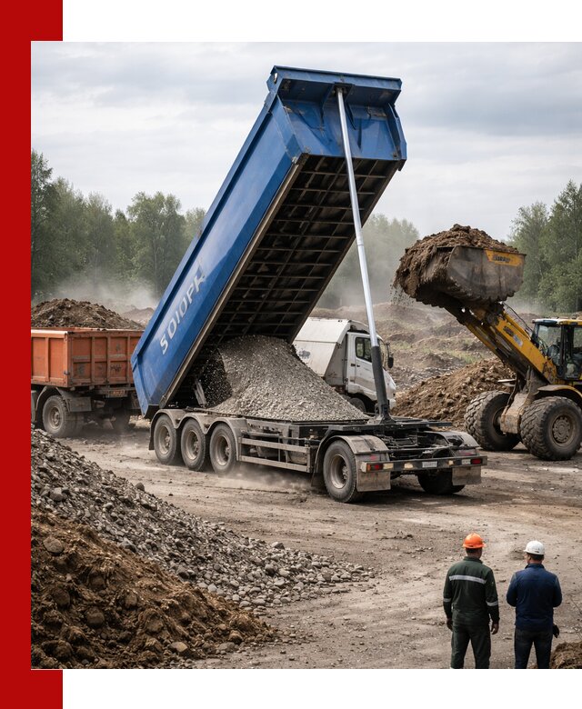 Аренда тонар 40 тонн в Магнитогорске с доставкой материалов