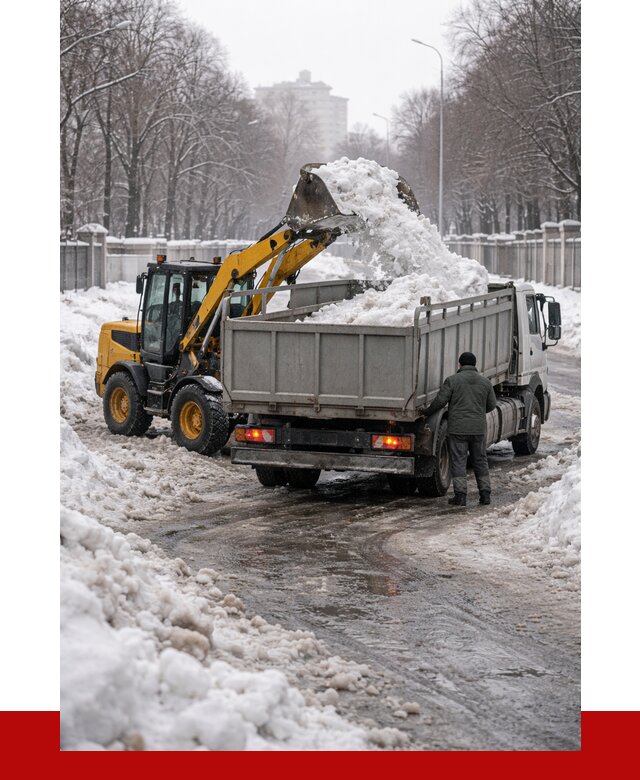 Вывоз снега с погрузкой в Магнитогорске от 3621 р. ПРОНЕРУДМгн