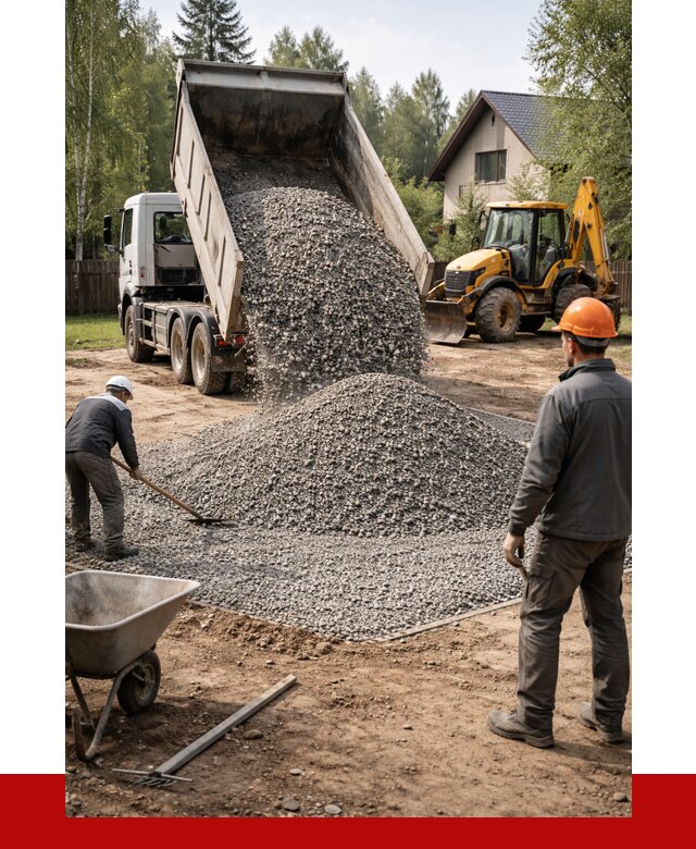 Отсыпка участка щебнем в Магнитогорске от 6724 р. ПРОНЕРУДМгн