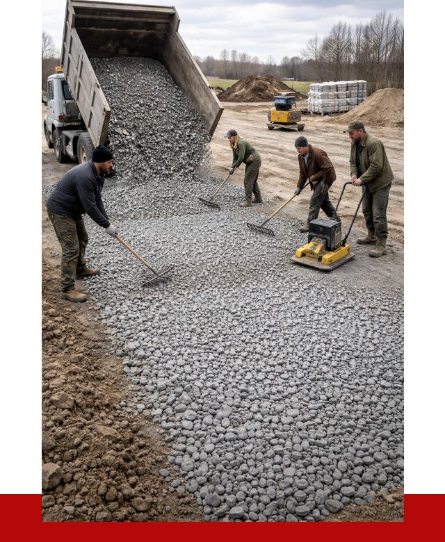 Устройство щебеночной подушки в Магнитогорске от 4655 р. ПРОНЕРУДМгн