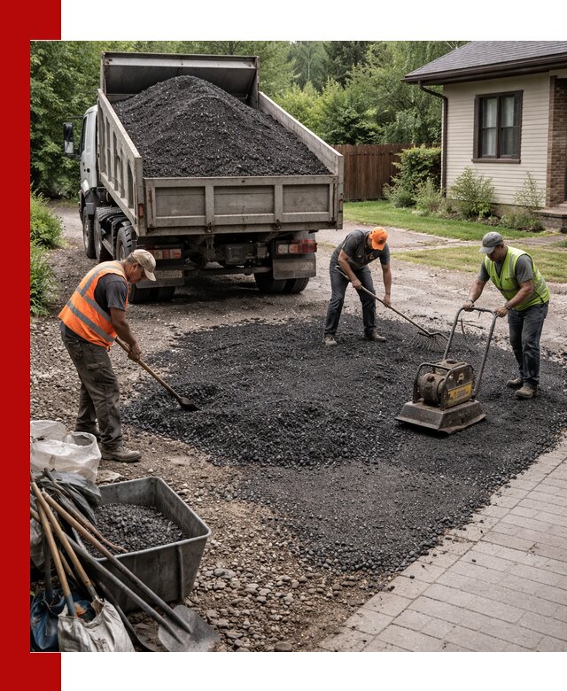 Асфальтовая крошка для двора с доставкой в Магнитогорске